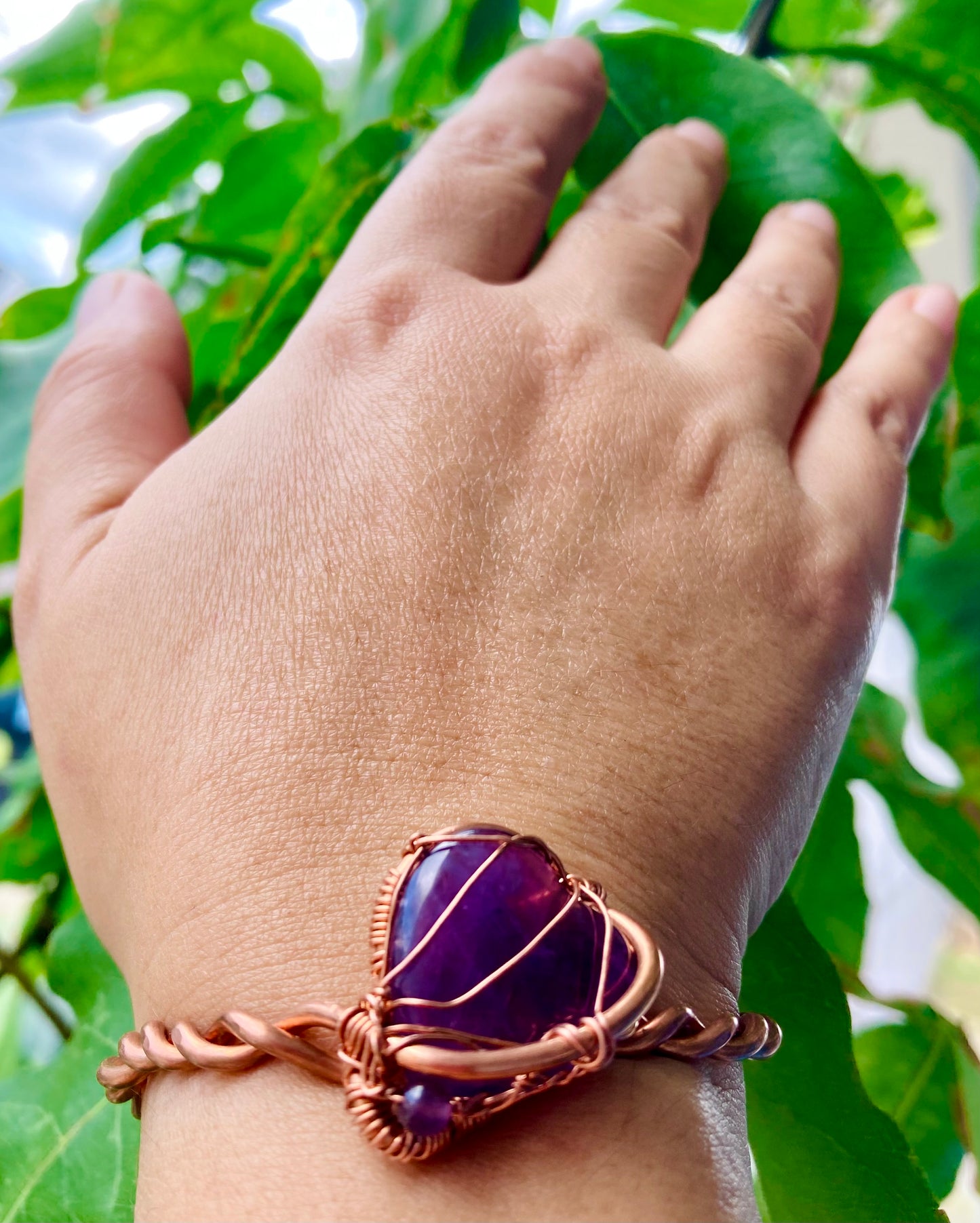 Purple Heart Cuff