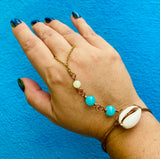 Cowrie Aquamarine Copper Panja