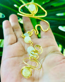 Eternal Eye Prehnite Brass Panja