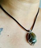Olive Labradorite Pendant