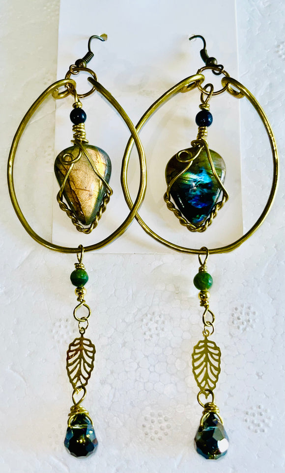 Labradorite Monstera Drops