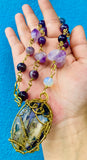 Purple Jasper Amethyst Necklace