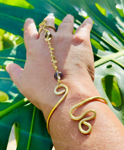 Smokey Gold Brass Panja