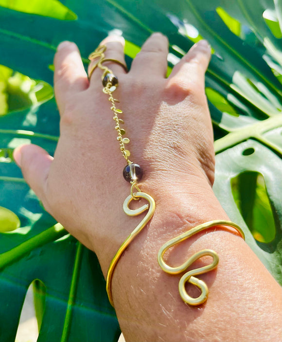 Smokey Gold Brass Panja