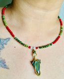 Triangle Roots Labradorite Necklace