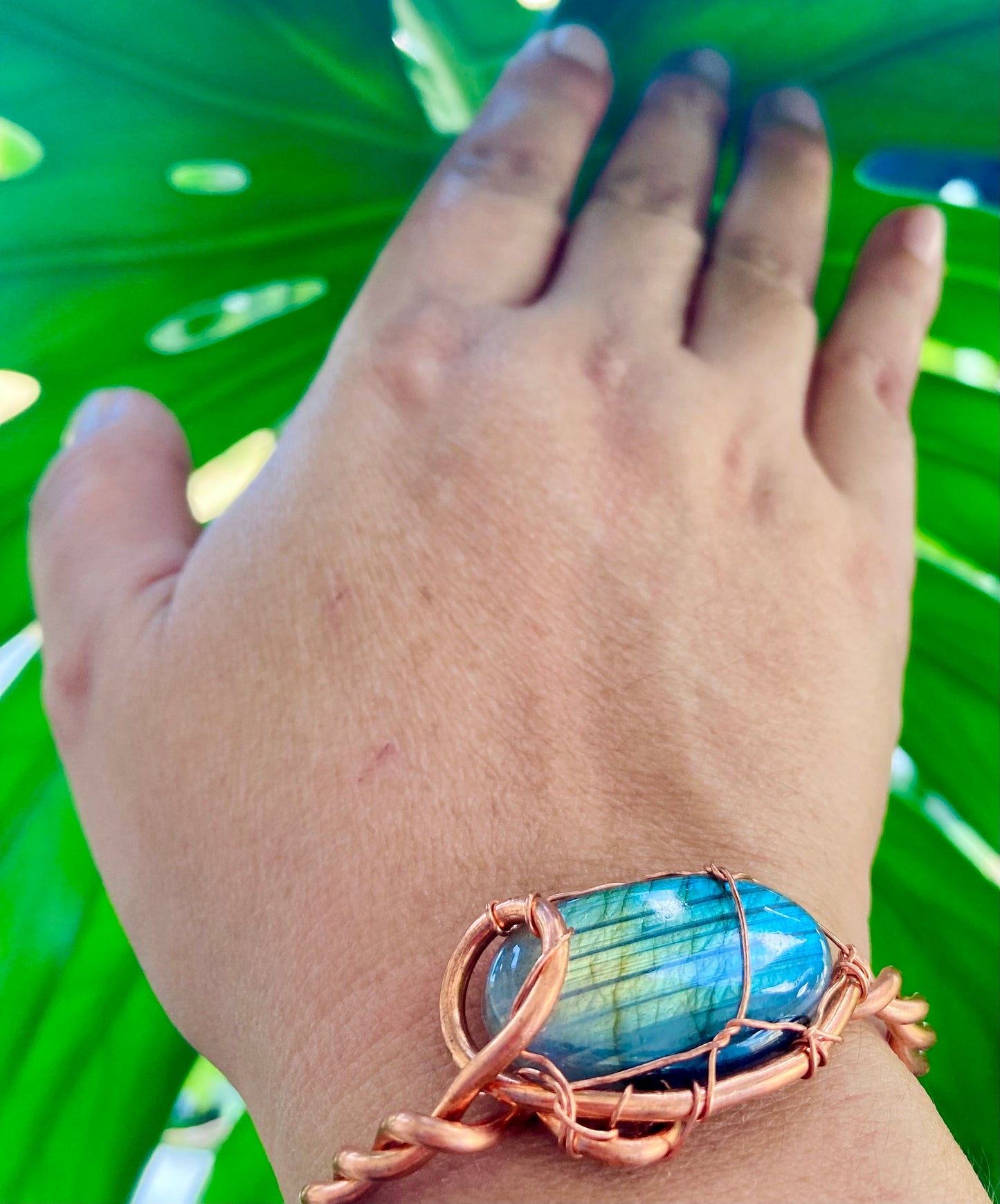 Tropical Labradorite Cuff