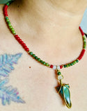 Triangle Roots Labradorite Necklace