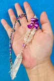 Peruvian Quartz Moon Necklace