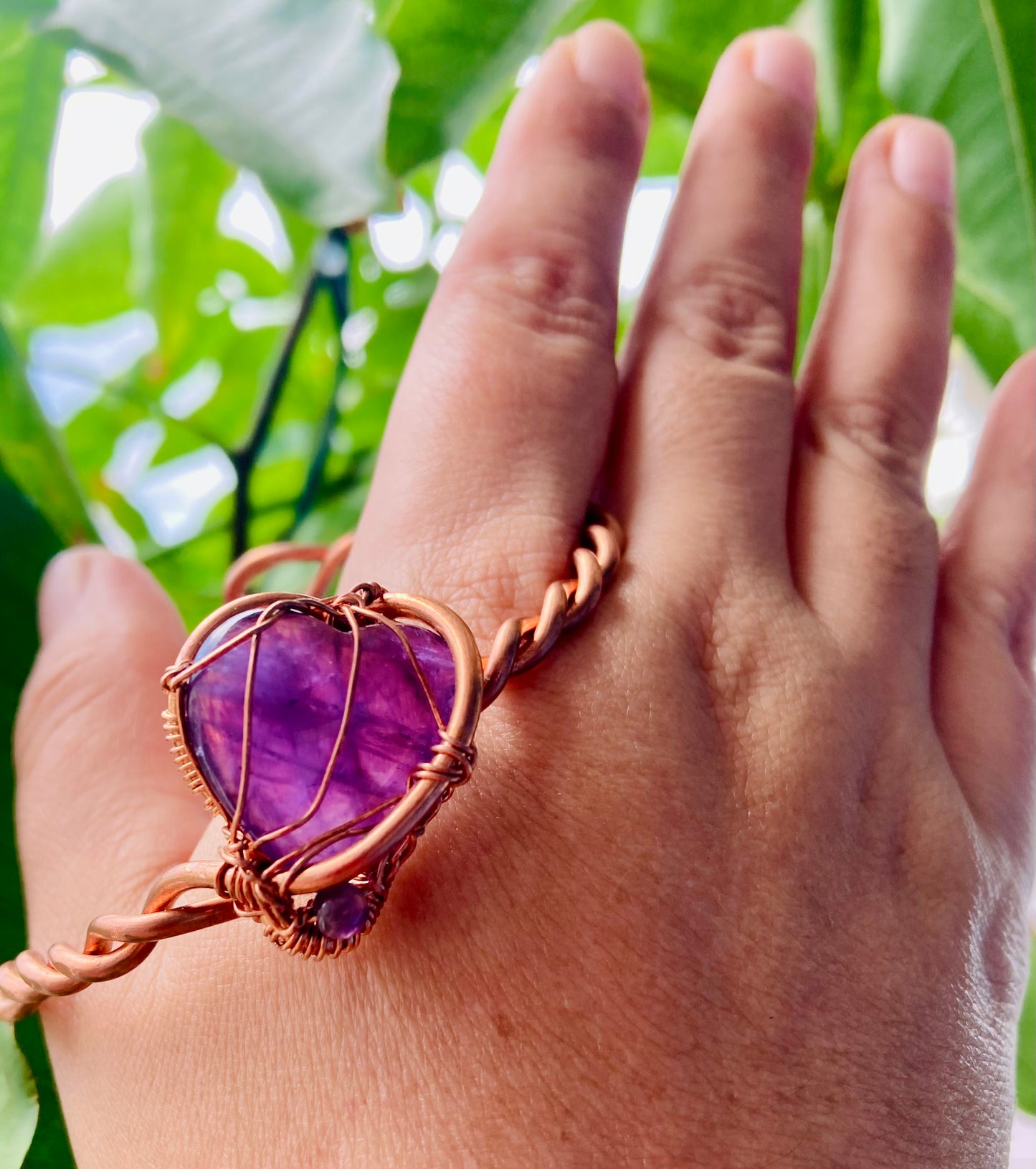 Purple Heart Cuff