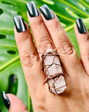 Peruvian Rainbow Quartz Adjustable Ring