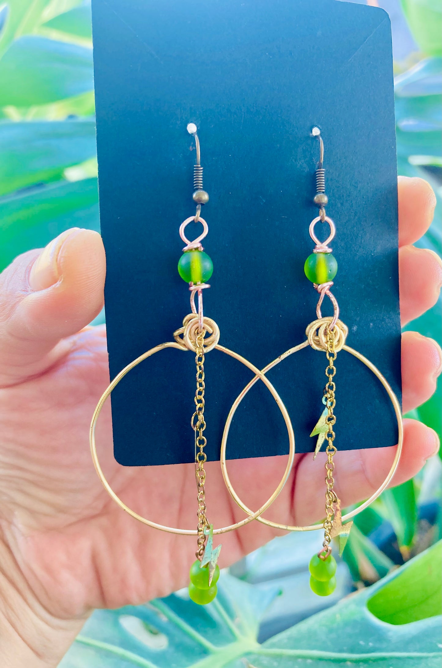 Frosted Green Hoops