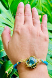Blue Sky Labradorite Bungee Bracelet