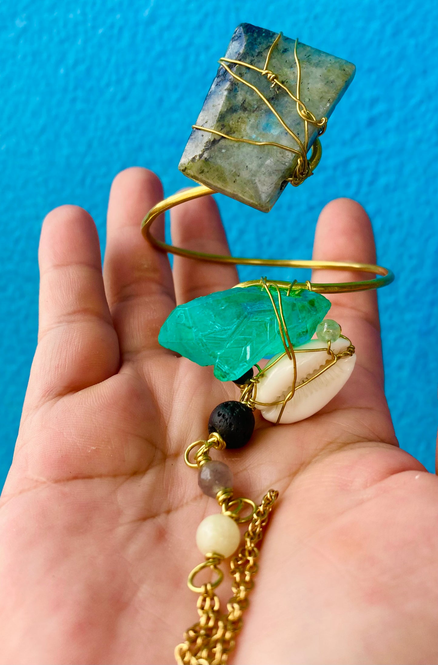 Labradorite Aqua Golden Panja