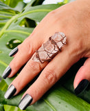 Peruvian Rainbow Quartz Adjustable Ring