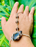 Botswana Ágate Smokey Quartz Copper Panja