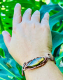 Golden Marquis Labradorite Cuff