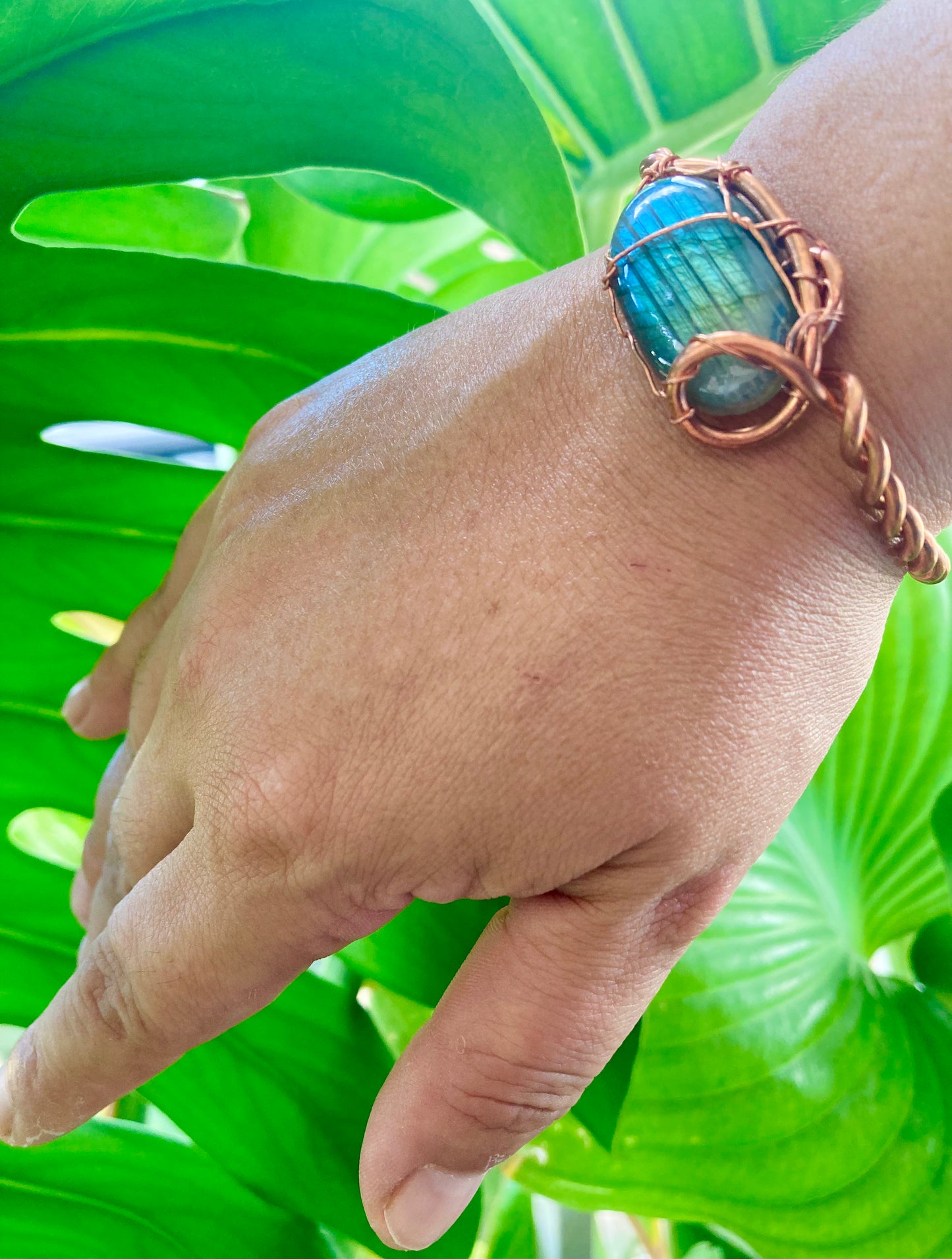 Tropical Labradorite Cuff