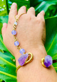 Lavender Amethyst Brass Panja