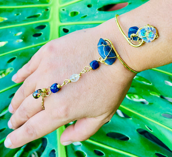 Sodalite Bleu Brass Panja