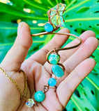 Sea Jasper Amazonite Moon Copper Panja