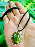 Olive Labradorite Pendant