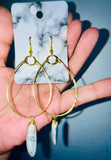 La Classica Howlite Hoops