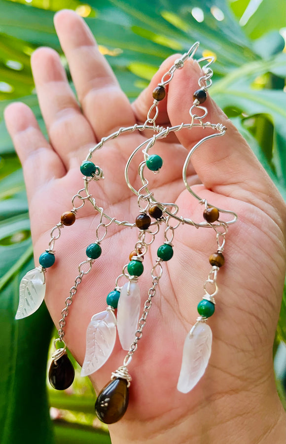 Apatite Tigerseye Moon Catchers