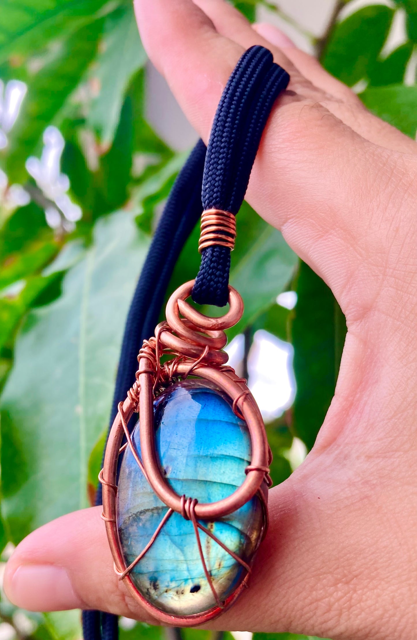 Blue Sky Labradorite Pendant