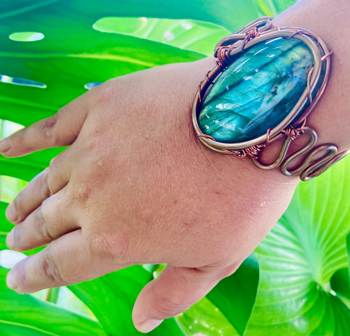 Labradorite Eclipse Cuff