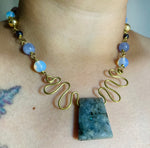 Tribal Labradorite Brass Necklace