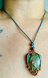 Ruby Fuchsite Leather Necklace