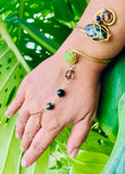Peridot Spectrolite Labradorite Brass Panja