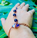 Cheveron Moon Amethyst Copper Panja