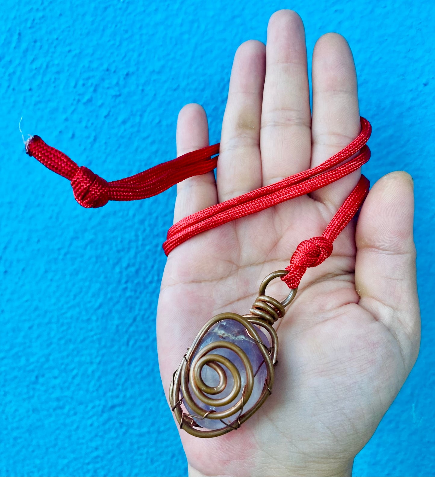 Amethyst Spiral Pendant