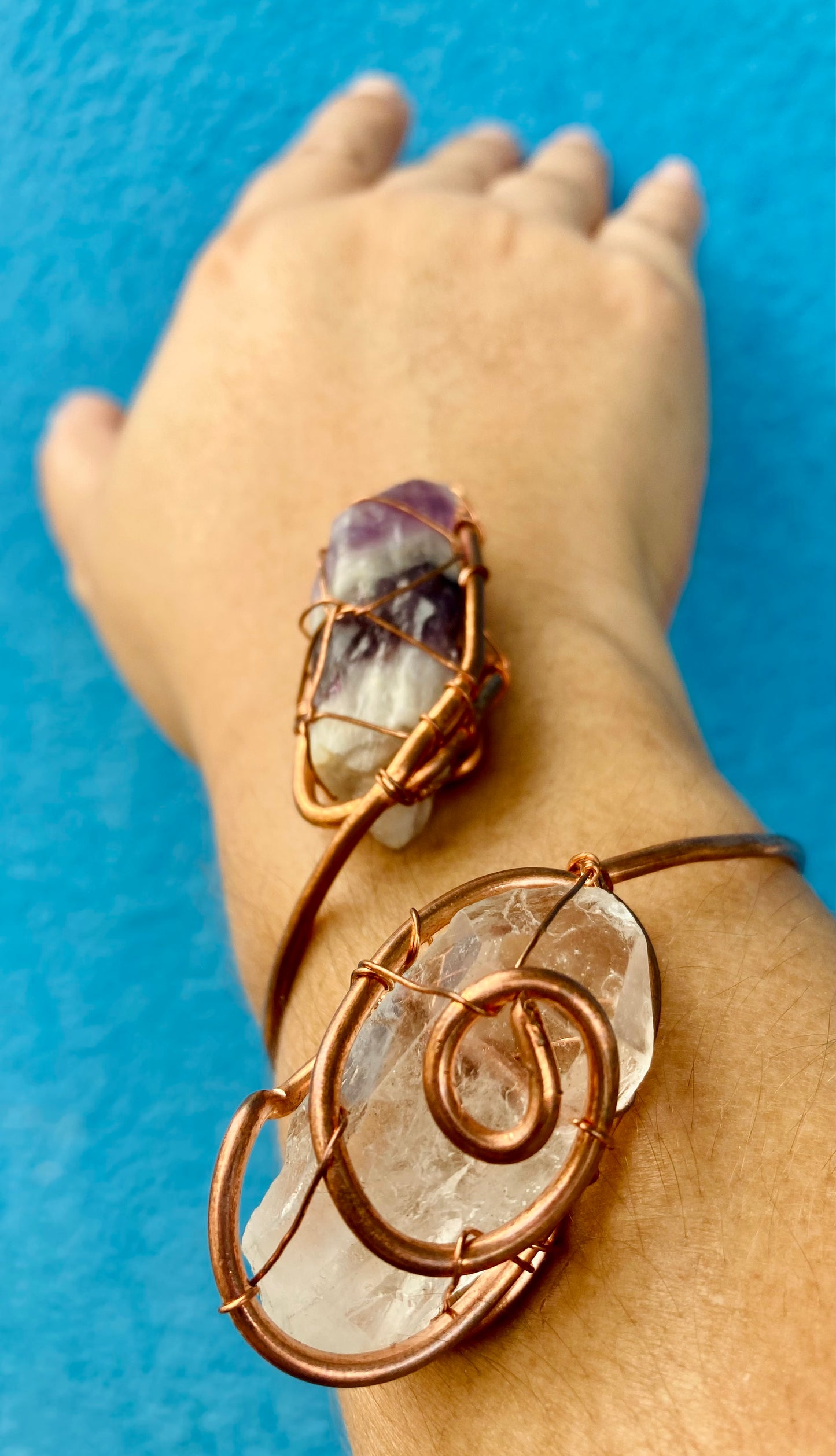 Dream Amethyst Quartz Cuff