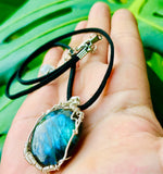 Azure Labradorite Pendant