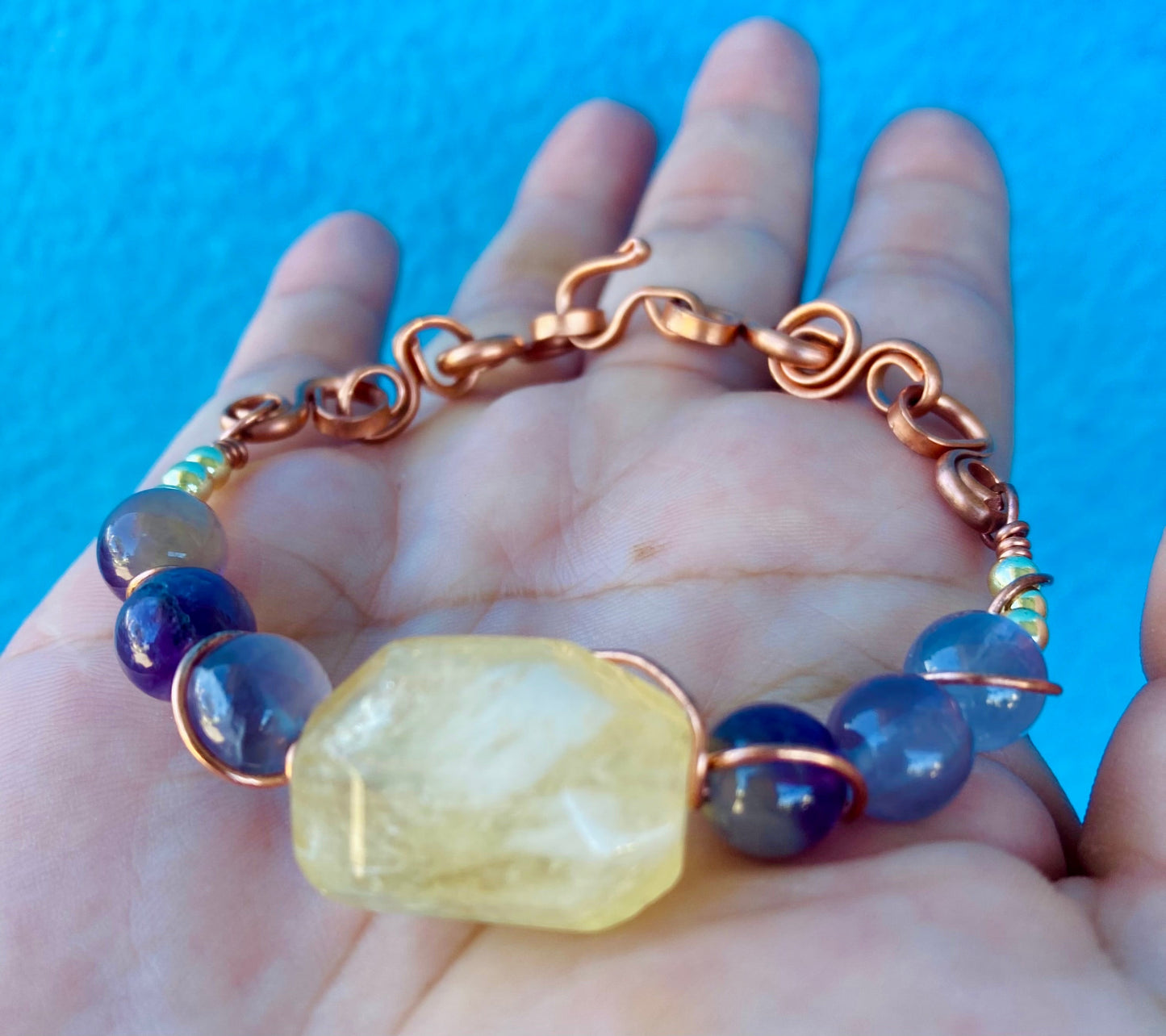 Gemstone Copper Bracelets