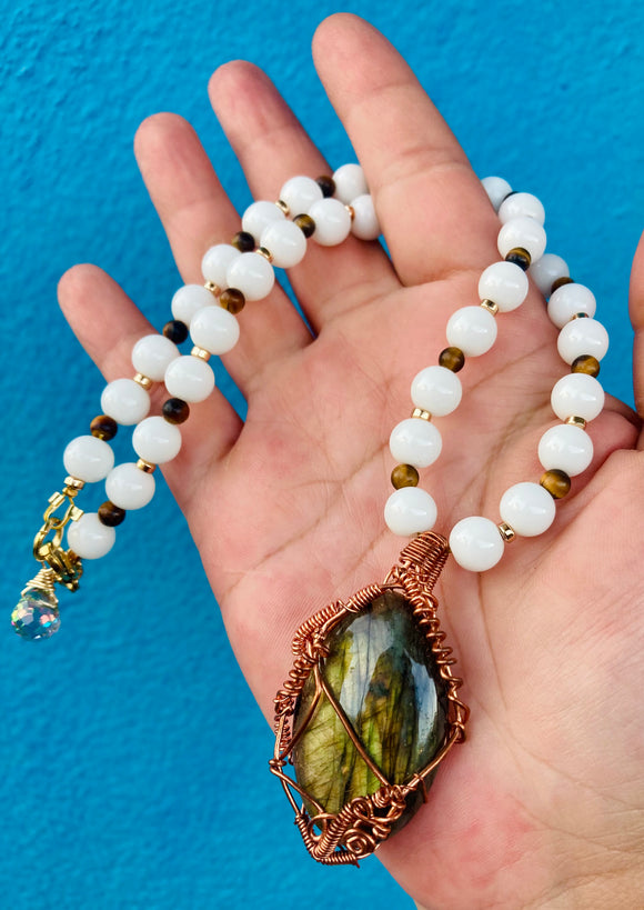 Labradorite Jade Necklace