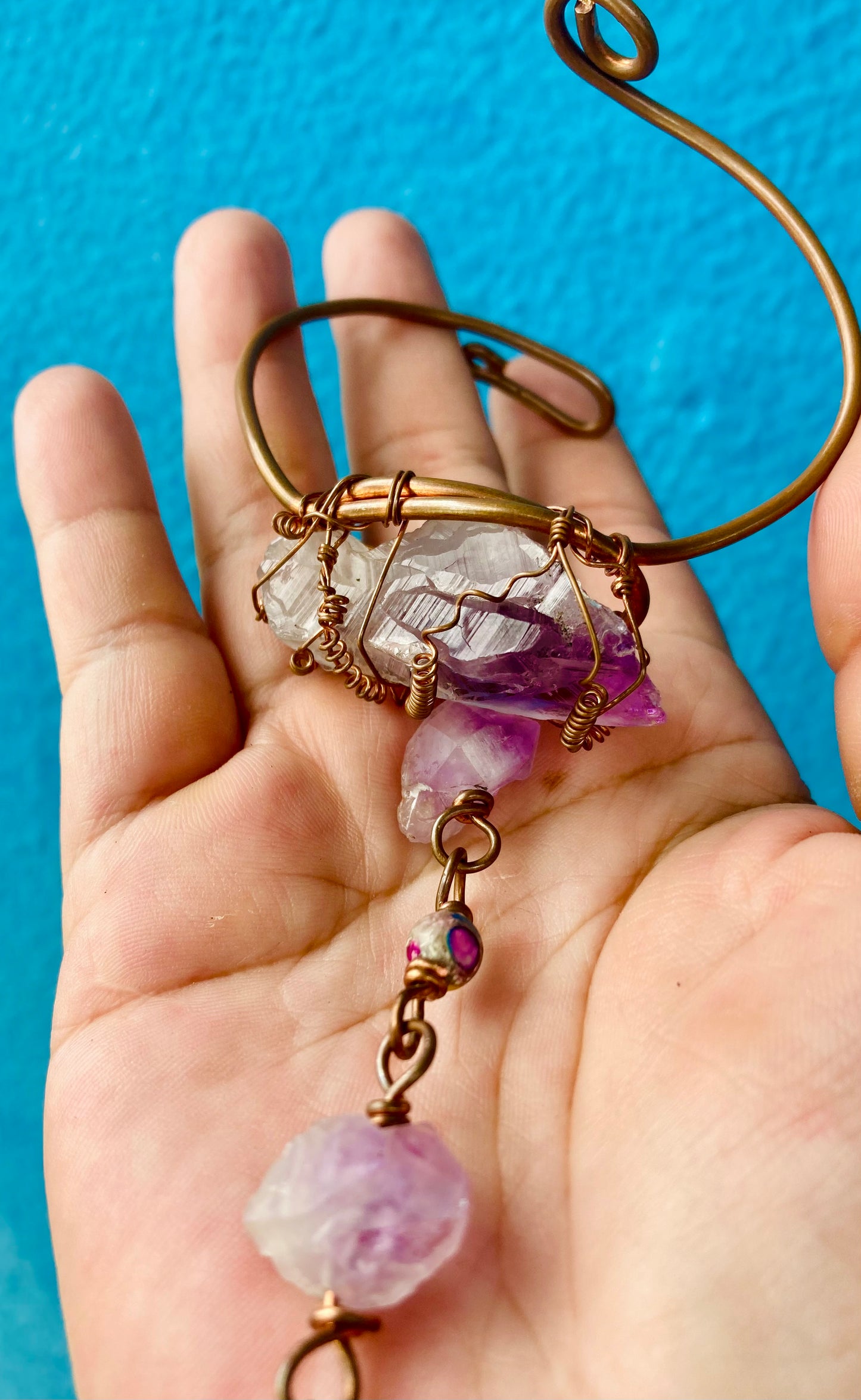 Rough Amethyst Copper Panja