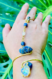 Sodalite Bleu Brass Panja
