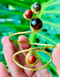 Eternal Eye Jasper Brass Cuff