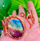 Purple Sunset Labradorite Cuff
