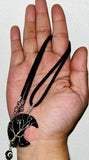 Sacred Obsidian Moon Protective Adjustable Pendant