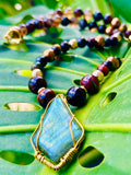 Multi-Tigerseye ~ Hematite ~ Labradorite Necklace