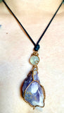 Cacoxenite Fluorite Necklace