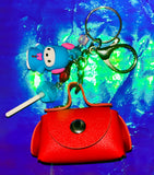 Vegan Crystal / Earbud Holder Mini Purse Charm