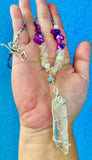 Peruvian Quartz Moon Necklace