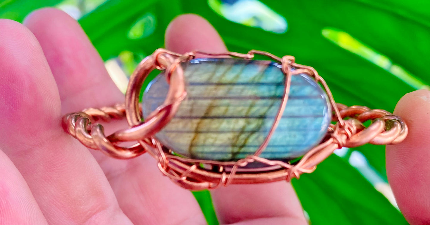 Tropical Labradorite Cuff