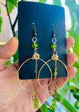 Frosted Green Hoops