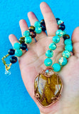 Dragon Heart Jasper Tigerseye Necklace